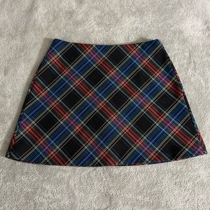 Zara Plaid Mini Skirt